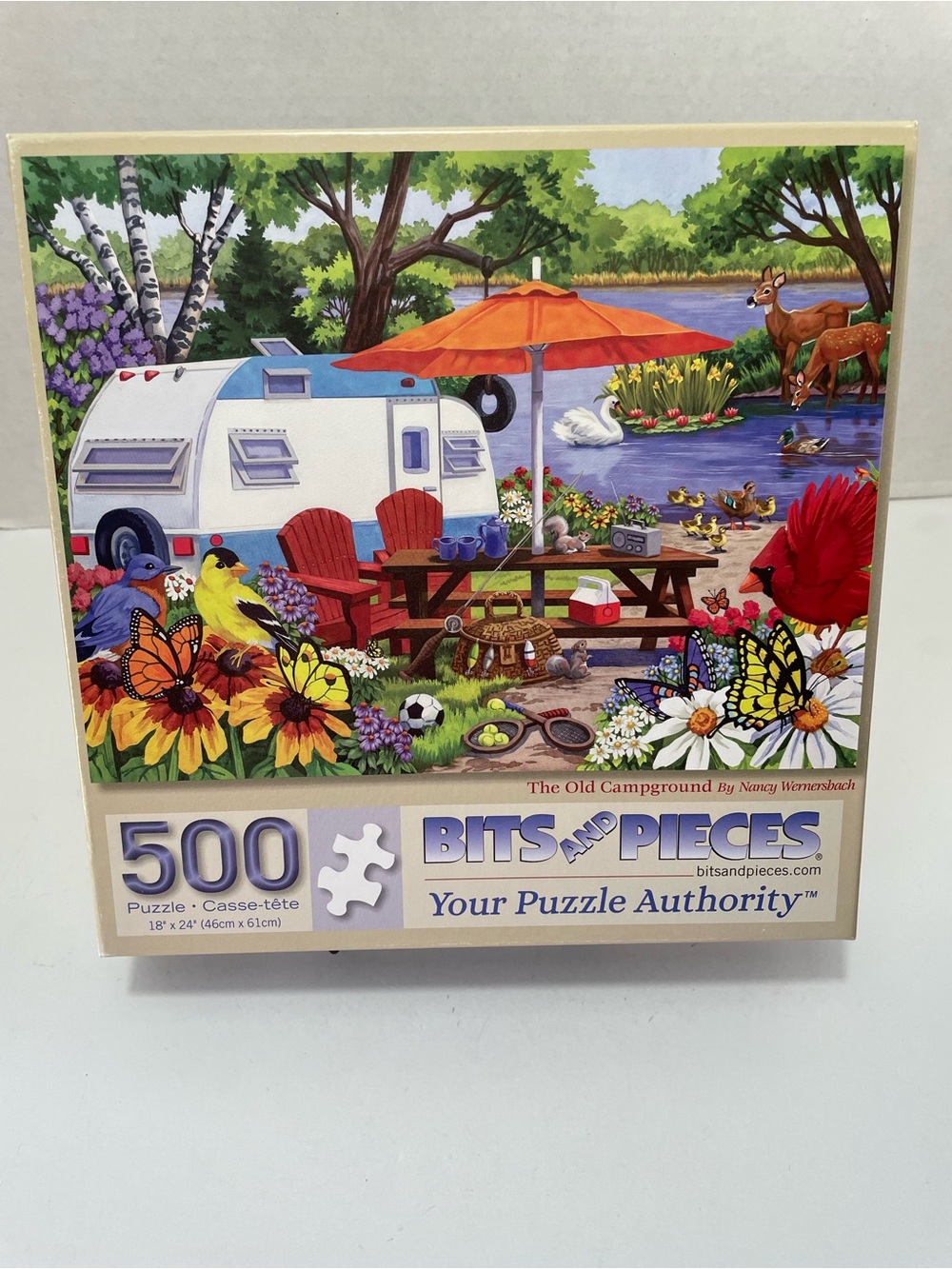 Bits and Pieces 500-Piece 'The Old Campground' Jigsaw Puzzle